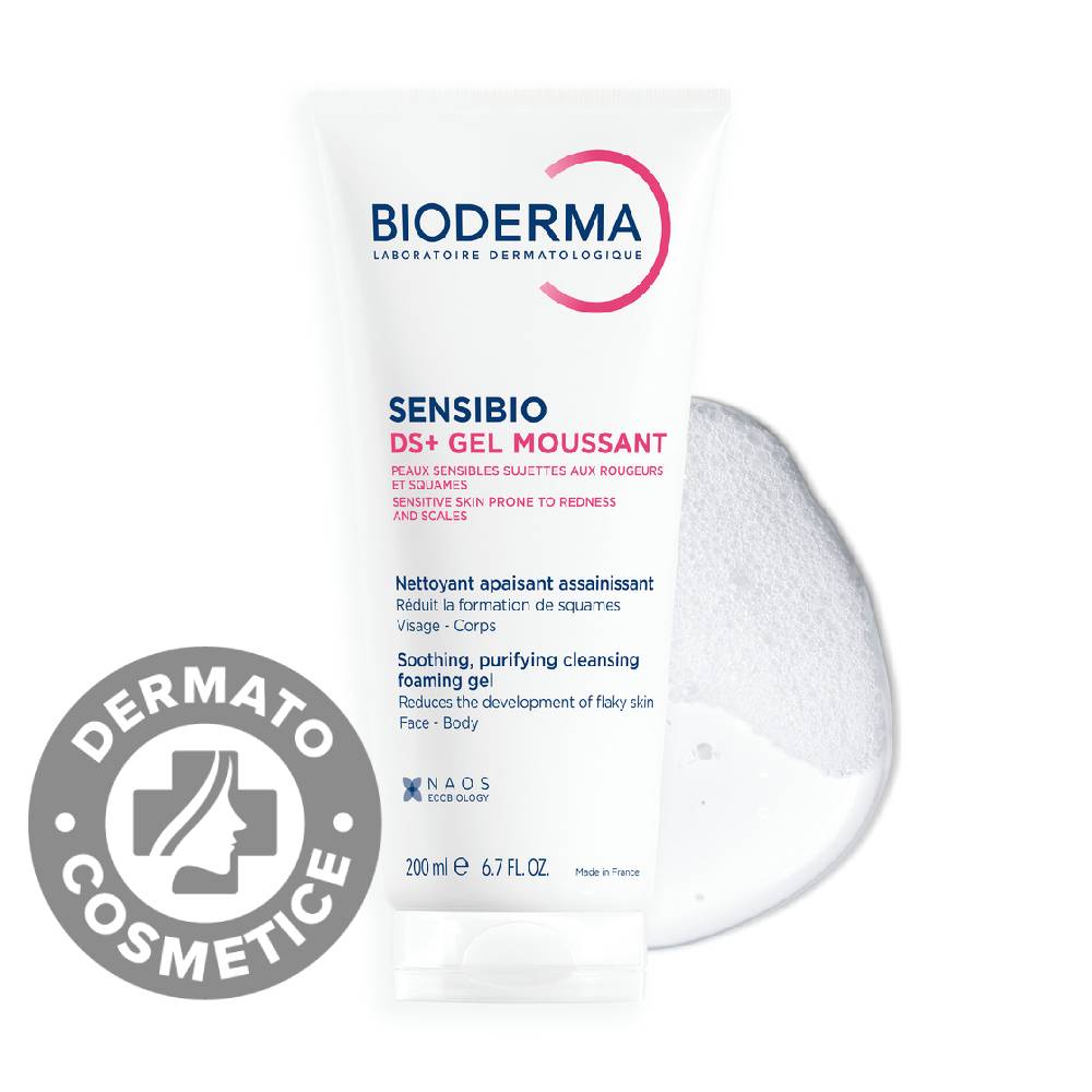 Gel spumant Sensibio DS+, 200ml, Bioderma
