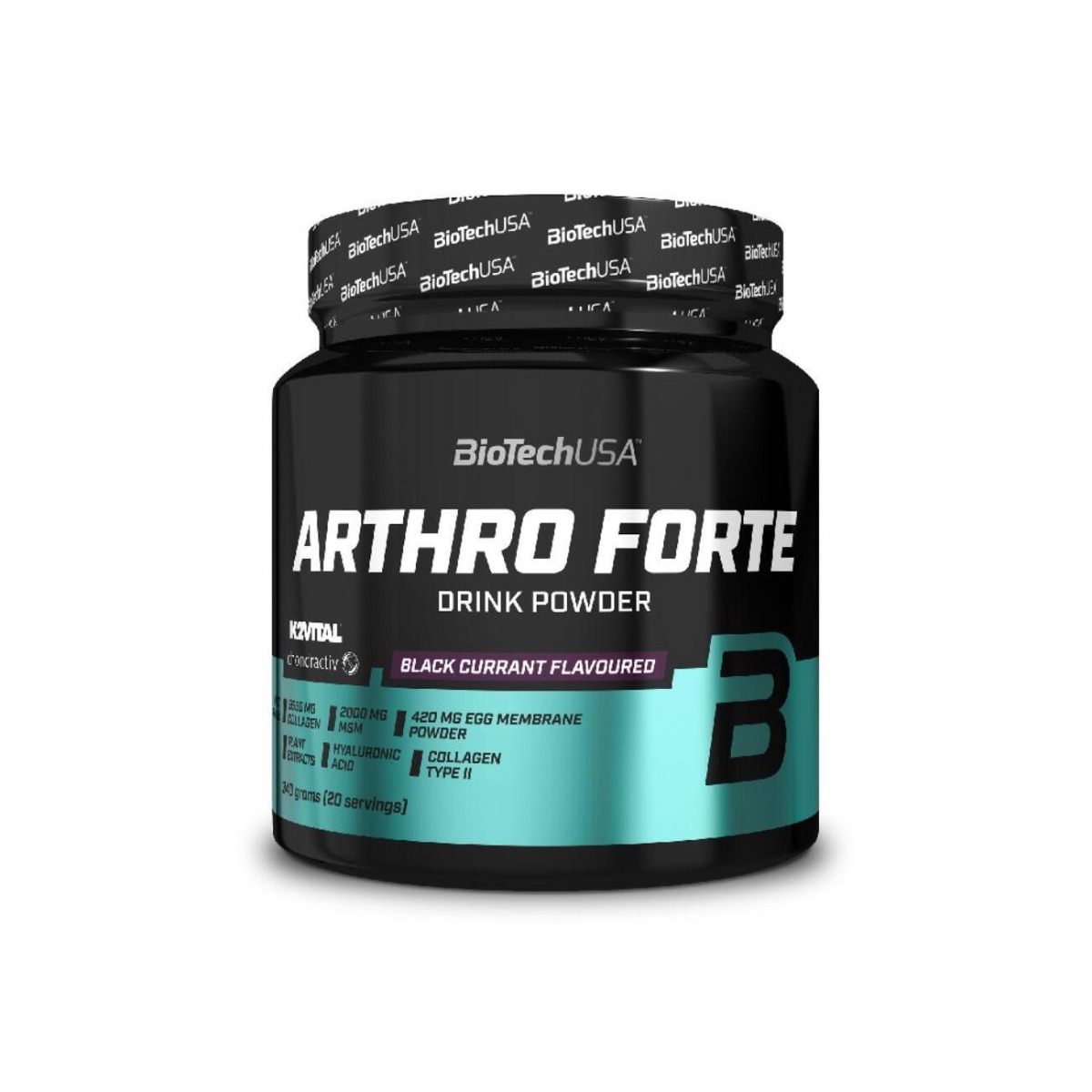Arthro Forte cu aroma de coacaze negre, 340g, BiotechUSA