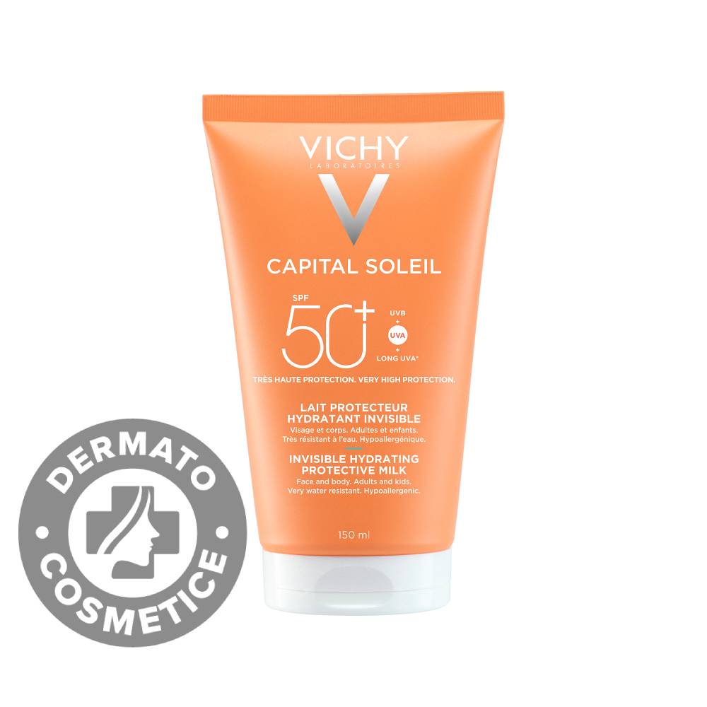 Lotiune protectoare hidratanta SPF50+ Capital Soleil, 150ml, Vichy