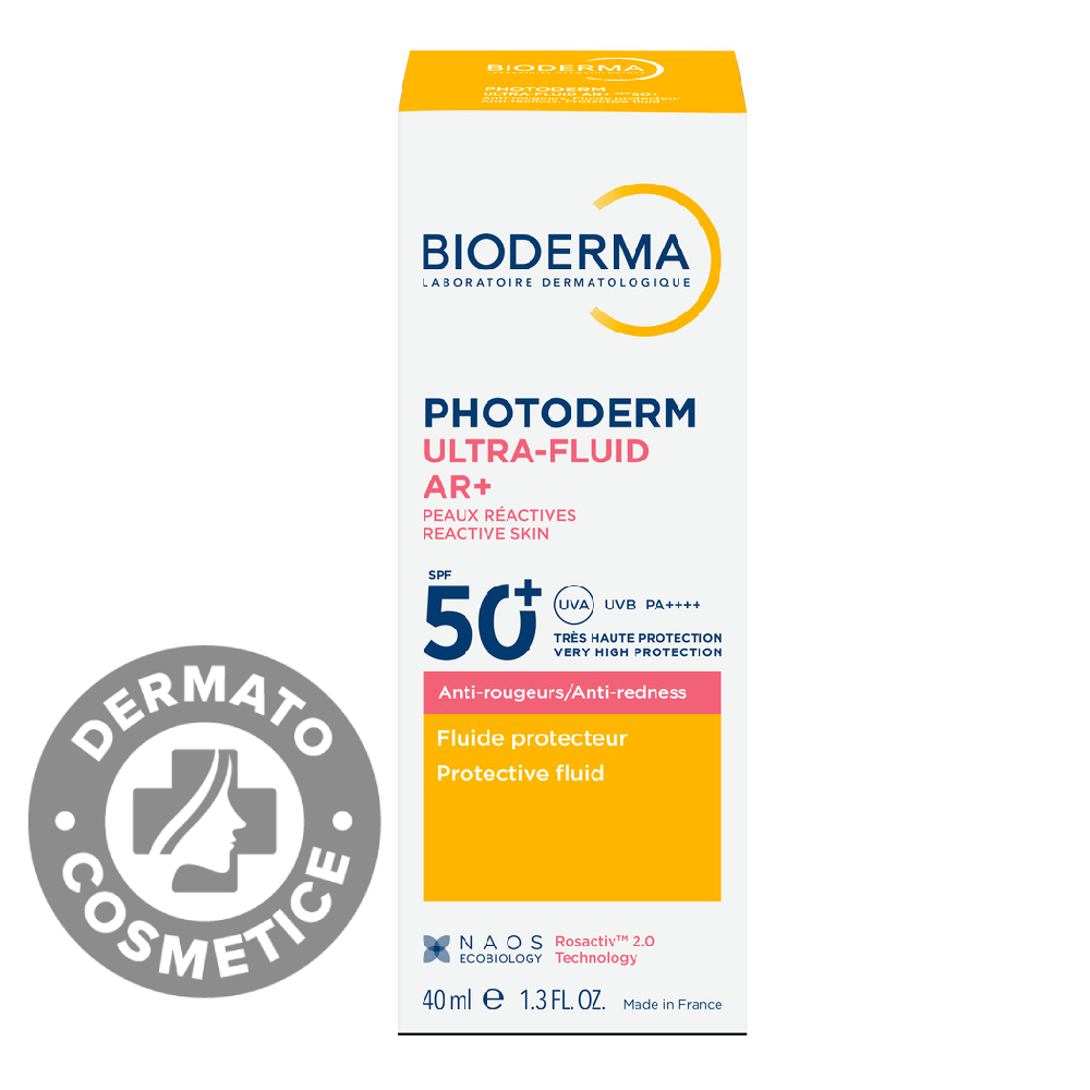 Fluid cu protectie solara SPF50+ Photoderm Ultra AR+, 40ml, Bioderma