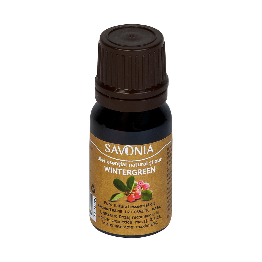 Ulei esential natural si pur Wintergreen Salcie Himalayana uz extern, 10ml, Savonia