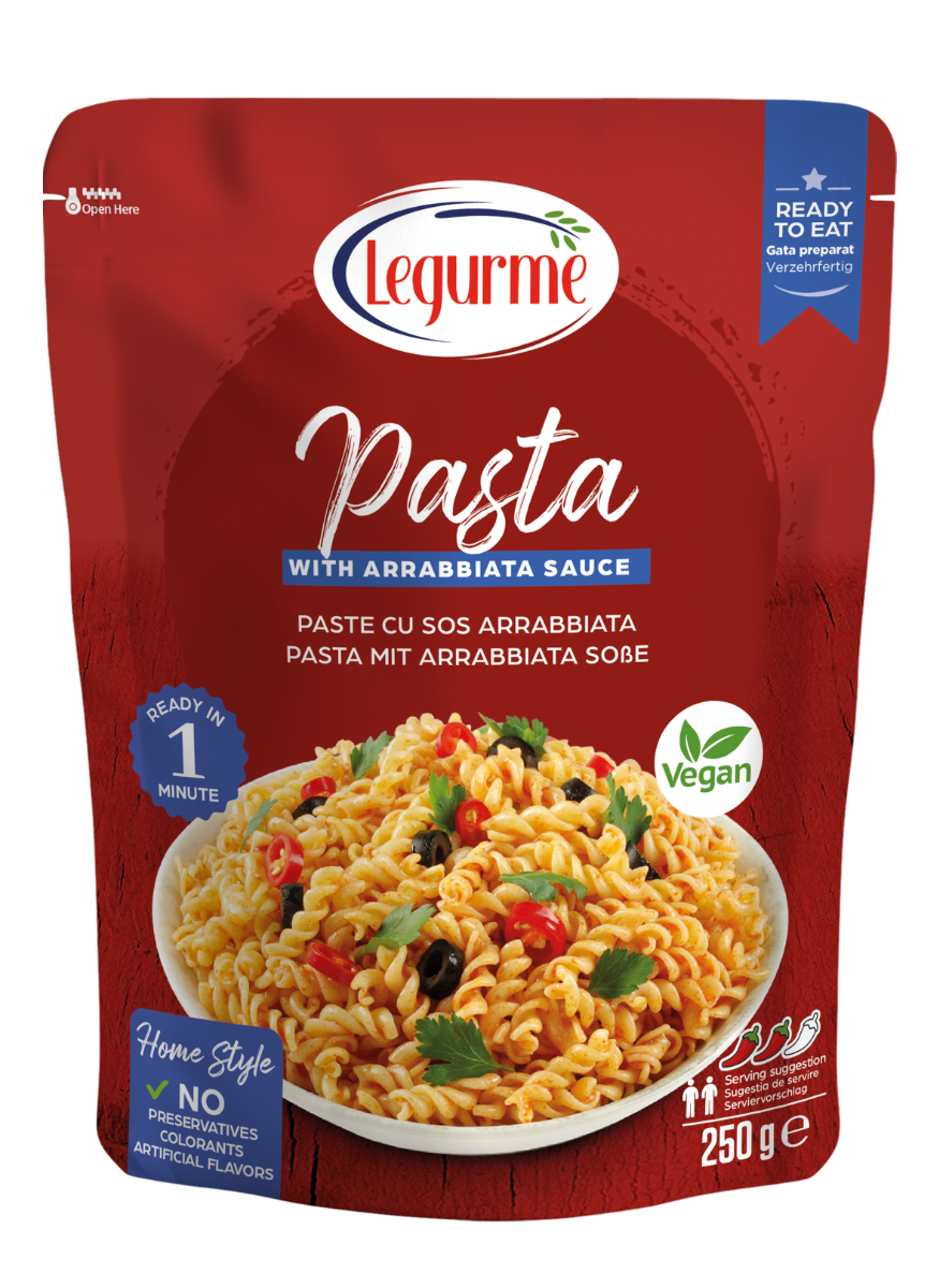 Paste cu sos Arrabiata, 250g, Legurme