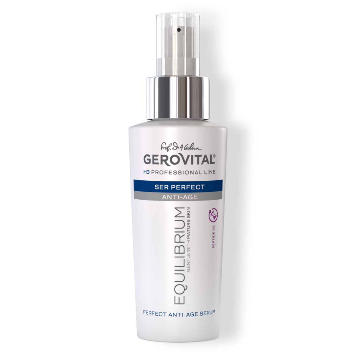 Ser Perfect Anti-age Antirid și Fermitate Pentru Ten Matur, Uscat Cu Peptide 5%, Gerovital H3 Equilibrium, 100 Ml