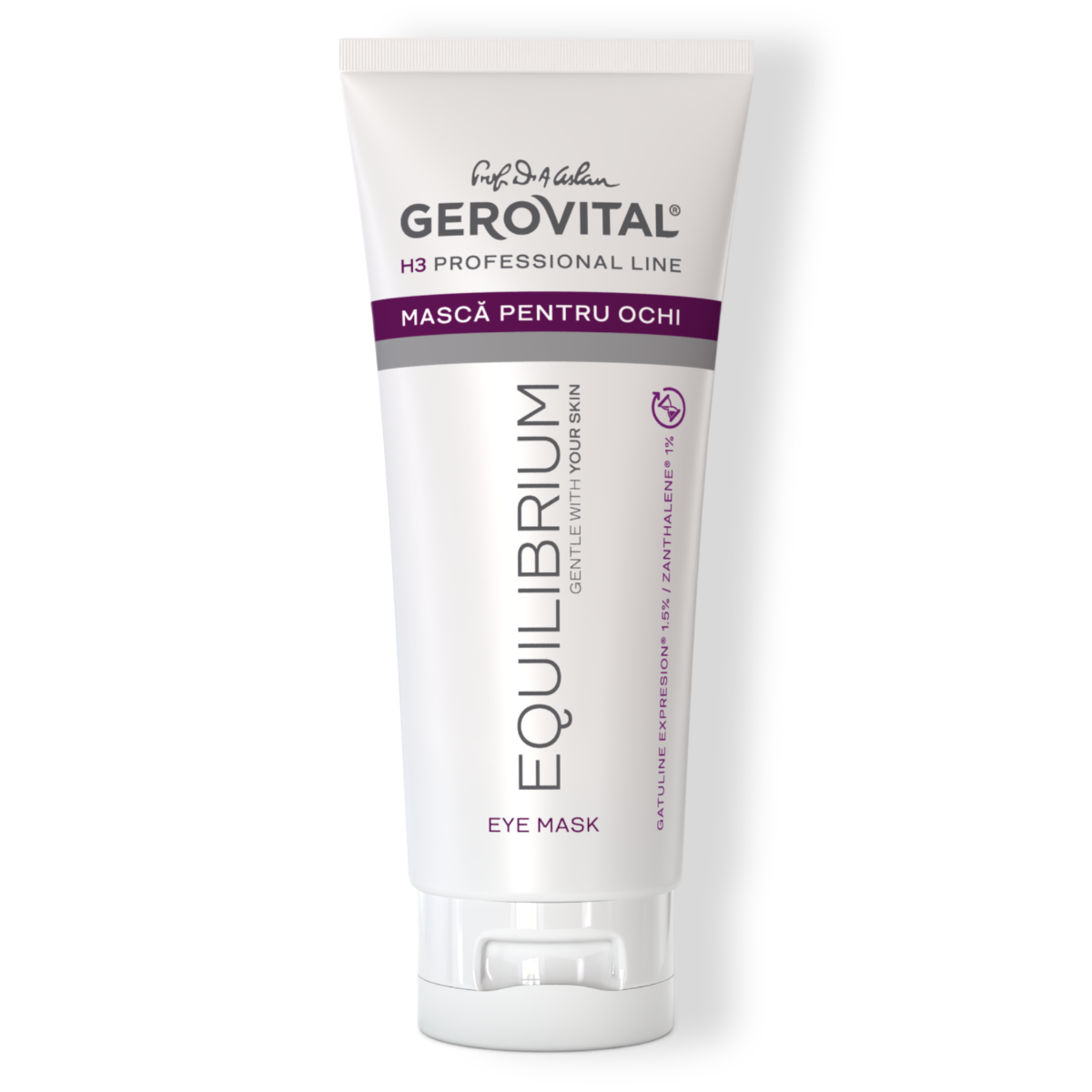 Mască Antirid Pentru Ochi Cu Efect Anticearcăn și Diminuare Riduri, Gerovital H3 Equilibrium, 100 Ml