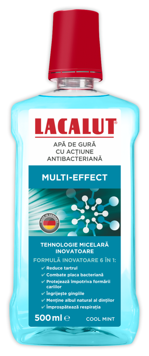Apa de gura micelara Multi-Effect, 500ml, Lacalut