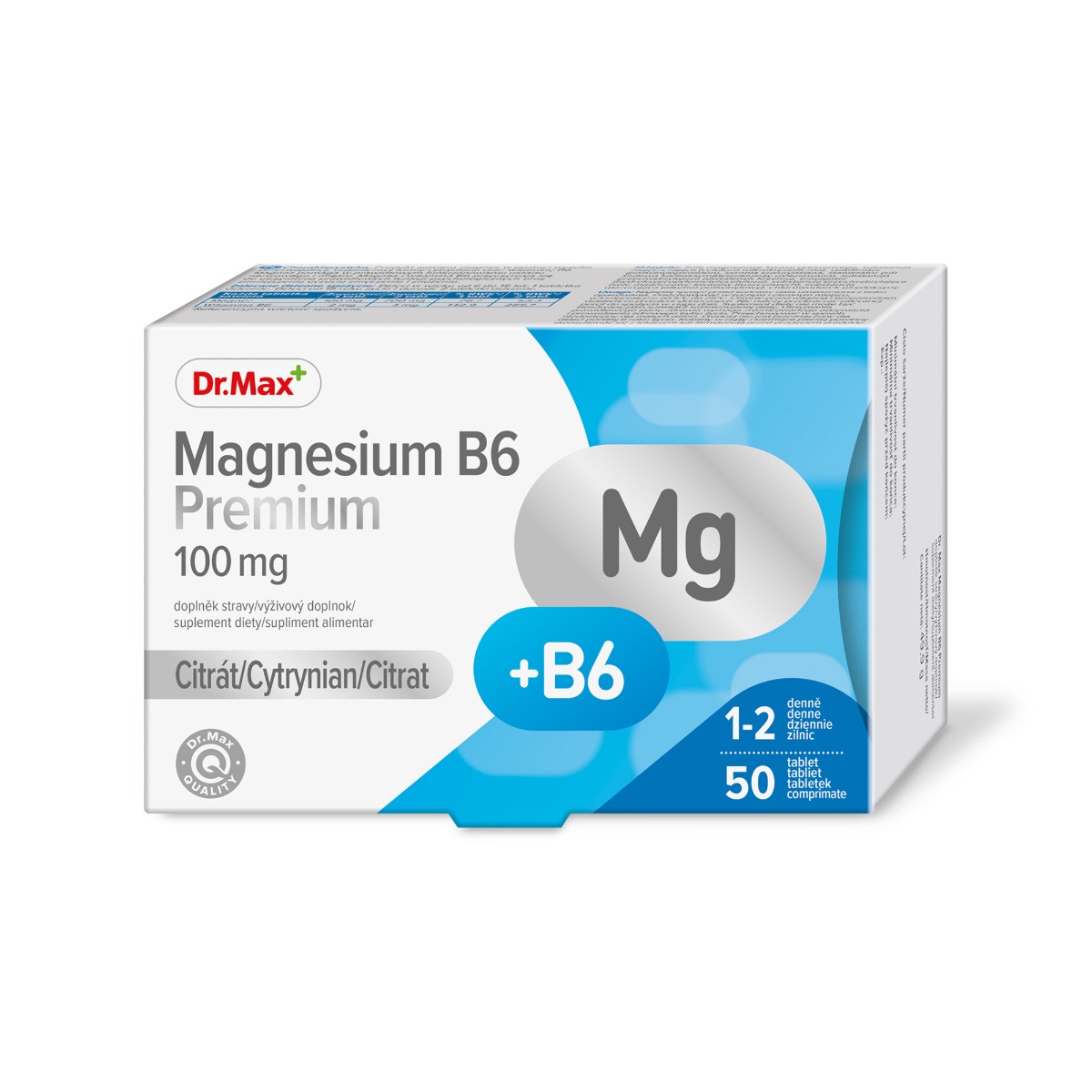 Dr. Max Magnesium B6 Premium, 50 comprimate