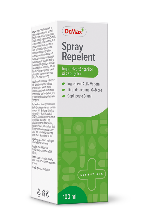 Dr. Max Spray impotriva tantarilor si capuselor, 100ml