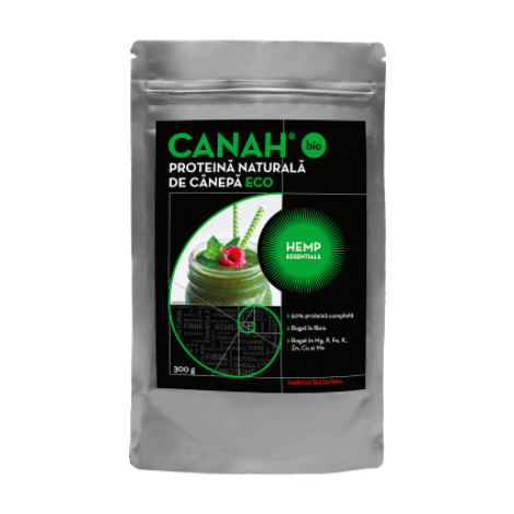 Pudra proteica de canepa ECO, 300g, Canah
