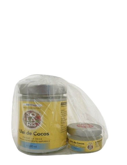 Pachet Ulei de cocos, 500ml + 40ml, Solaris