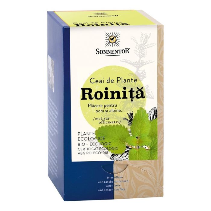 Ceai Bio Roinita  (Melissa officinalis L.), 18 plicuri,  Sonnentor