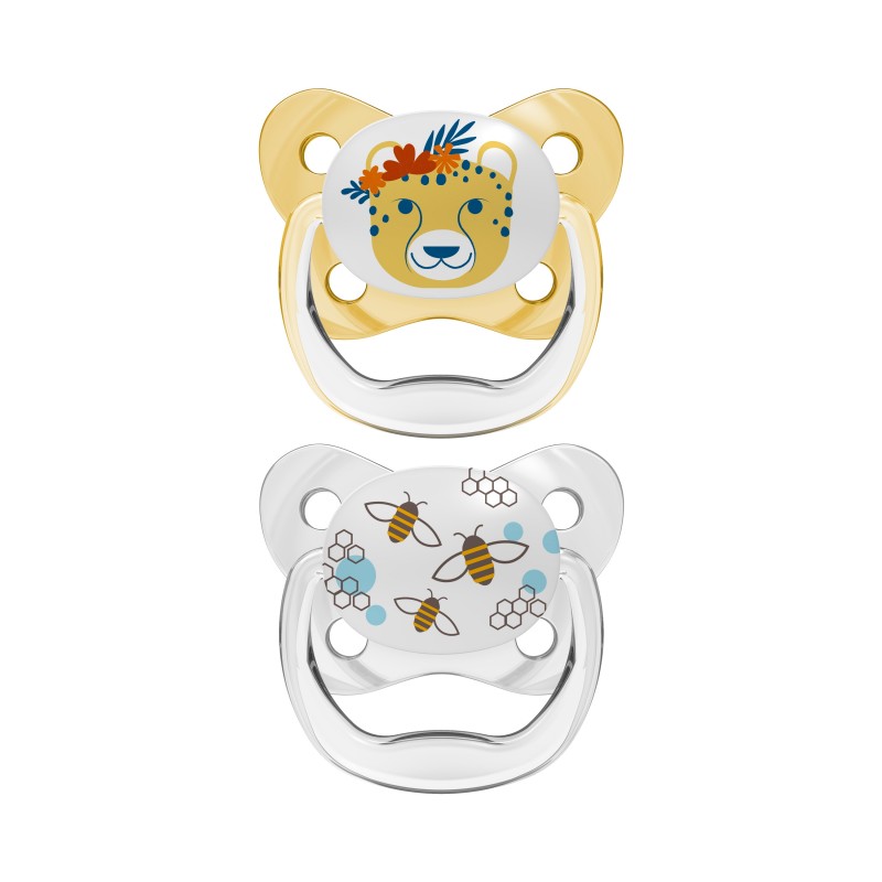 Suzeta Nivel 2 design fluture culori asortate, 2 bucati, Dr. Brown's