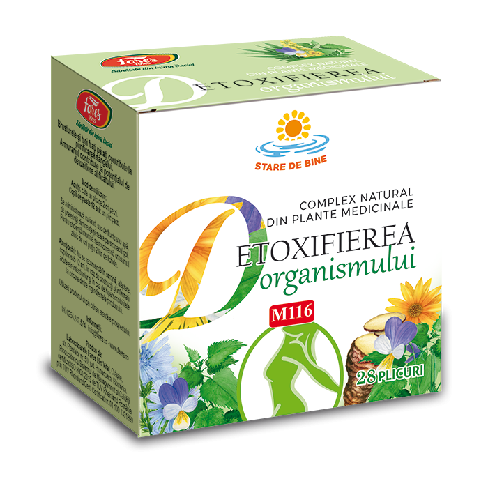Detoxifierea organismului M116, 28 plicuri, Fares