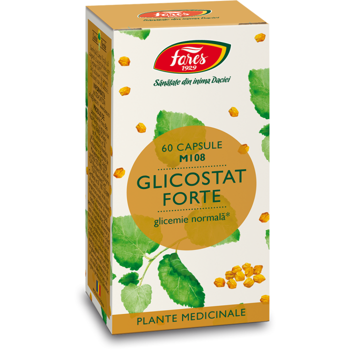 Glicostat Forte M108, 60 capsule, Fares