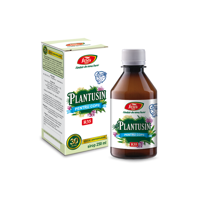 Sirop pentru copii Plantusin, 250ml, Fares