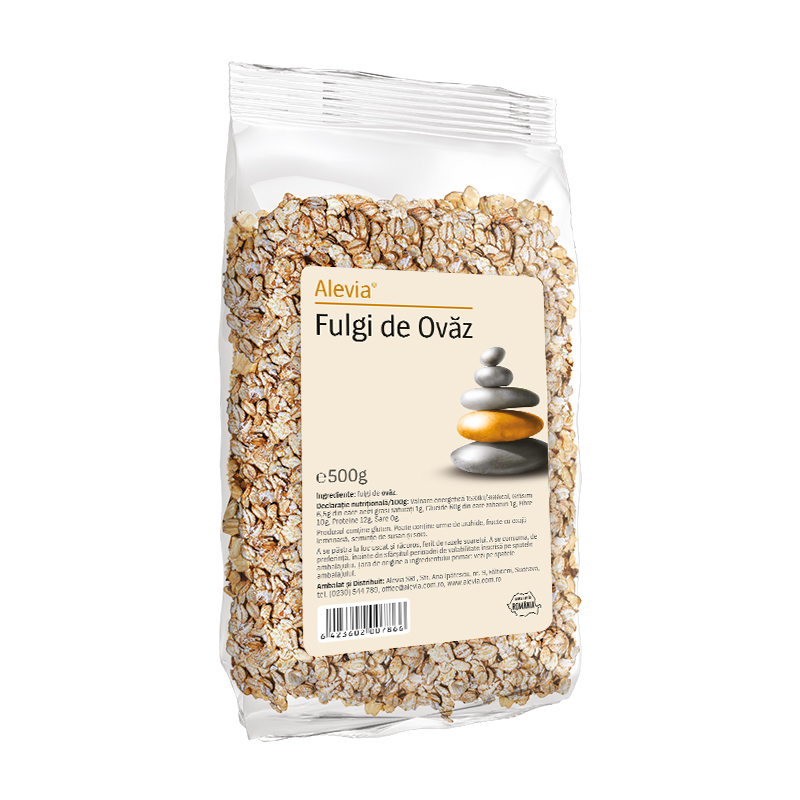 Fulgi de ovaz, 500g, Alevia