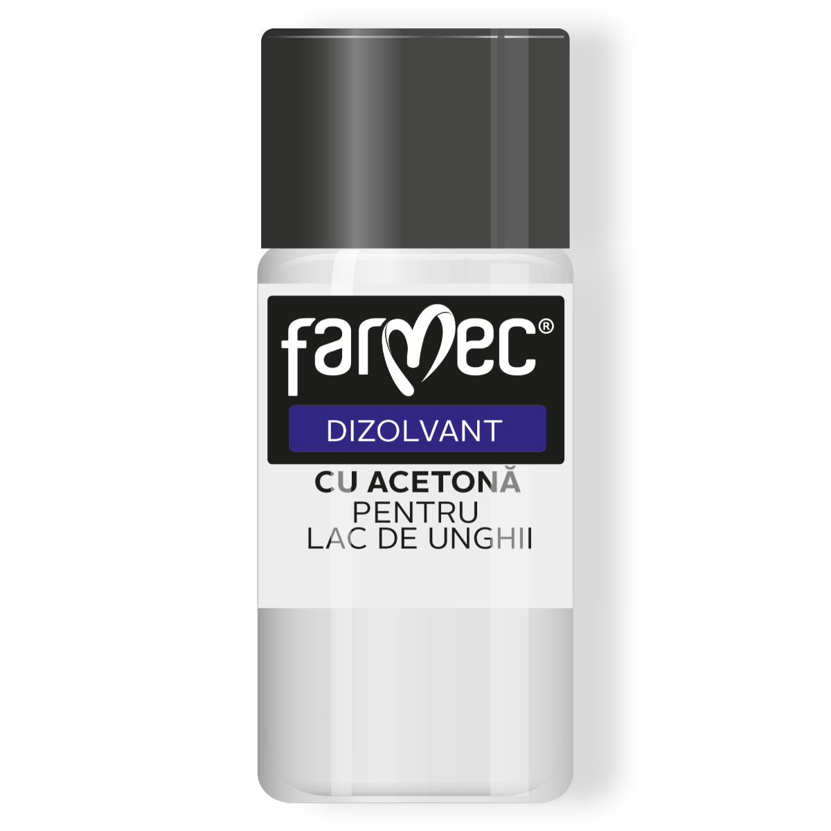 Dizolvant Cu Acetonă Pentru Lac De Unghii  Curățare Intensă și Rapidă, Farmec, 50 Ml