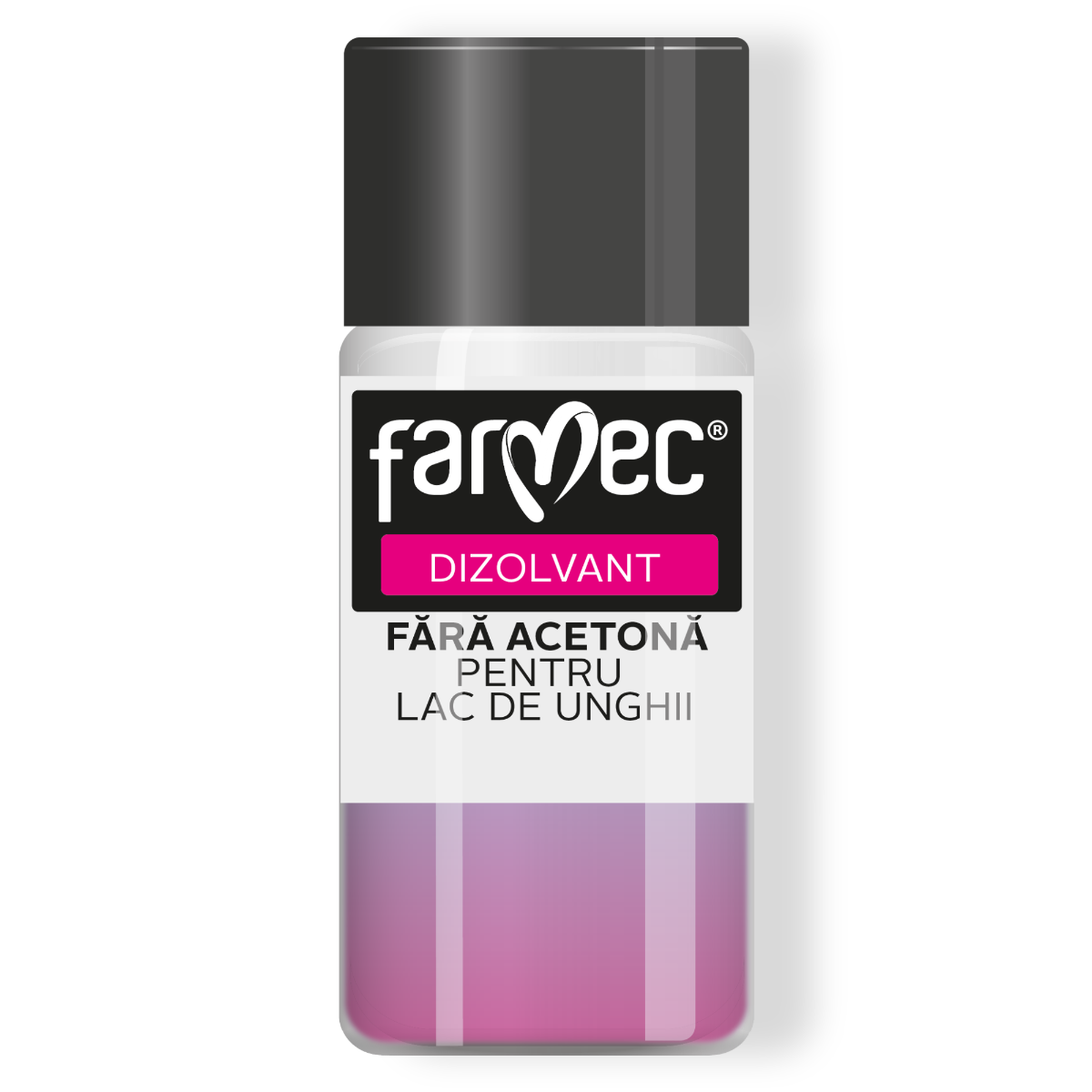Dizolvant Pentru Lac De Unghii Cu Uleiuri Vegetale  ndepărtare Delicată, Fără Acetonă, Farmec, 50 Ml