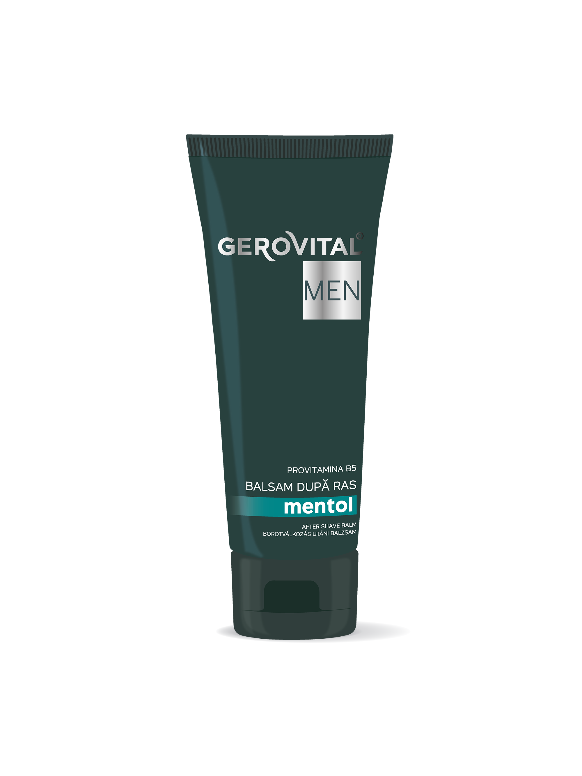 Balsam După Ras Cu Mentol și Provitamina B5  Efect Calmant, Hidratant și Revigorant După Bărbierit, Gerovital Men, 100 Ml