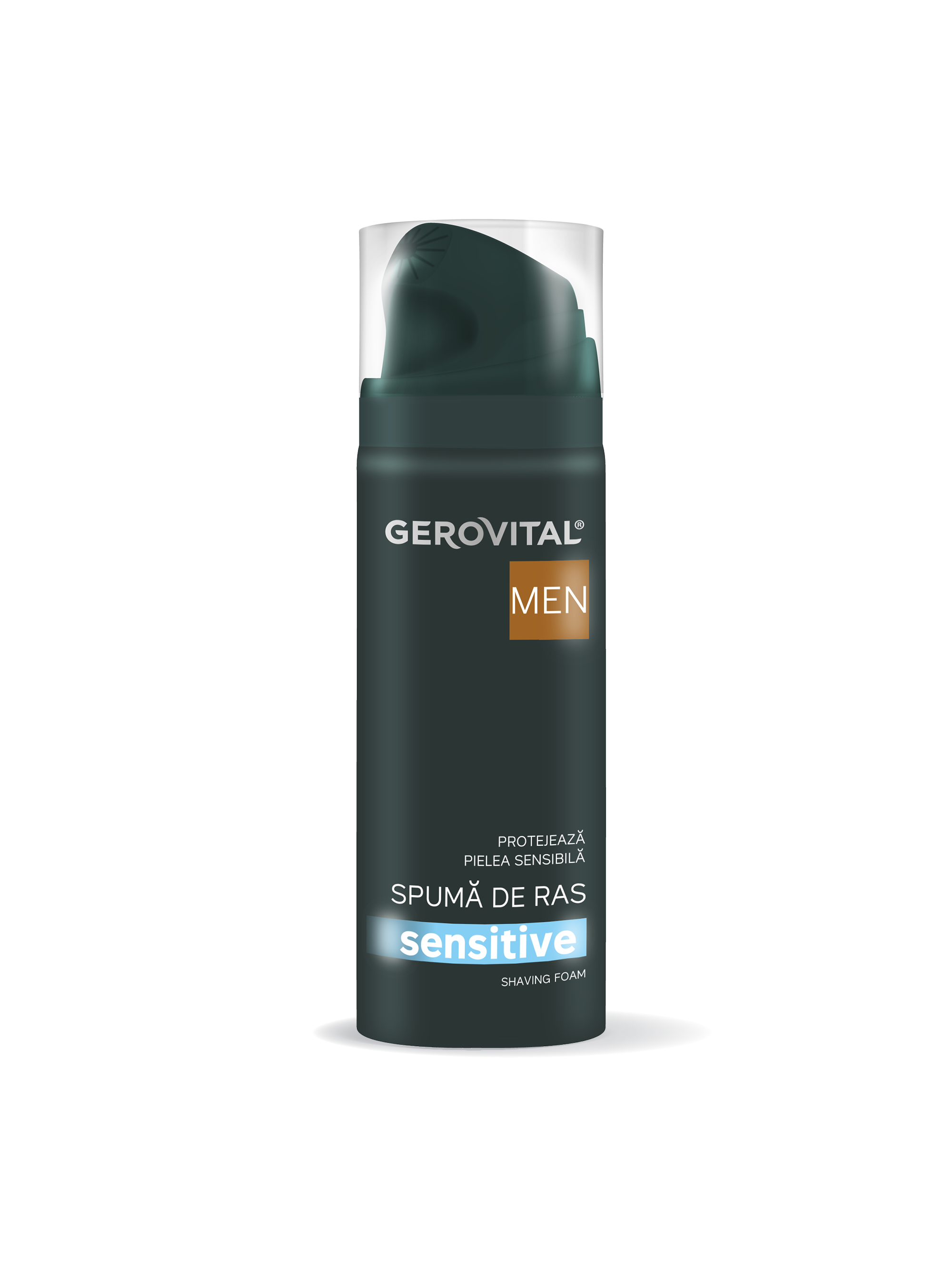 Spumă De Ras Sensitive Cu Extract De Tămie Indiană și Lemn-dulce  Efect Calmant și Regenerant Pentru Pielea Sensibilă, Gerovital Men, 200 Ml