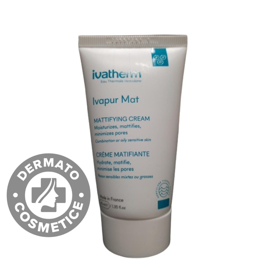 Crema matifianta pentru piele grasa si mixta Ivapur Mat, 40ml, Ivatherm
