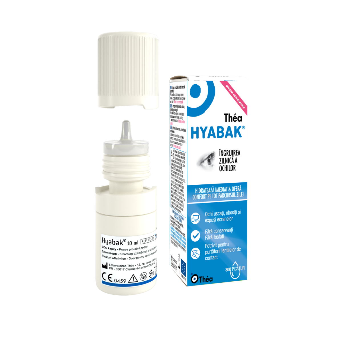 Hyabak solutie oftalmica 0.15%, 10ml, Thea