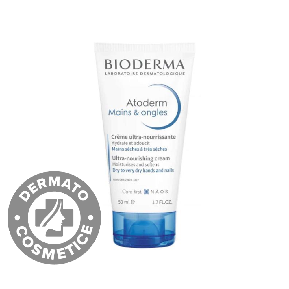 Crema pentru maini si unghii Atoderm, 50ml, Bioderma