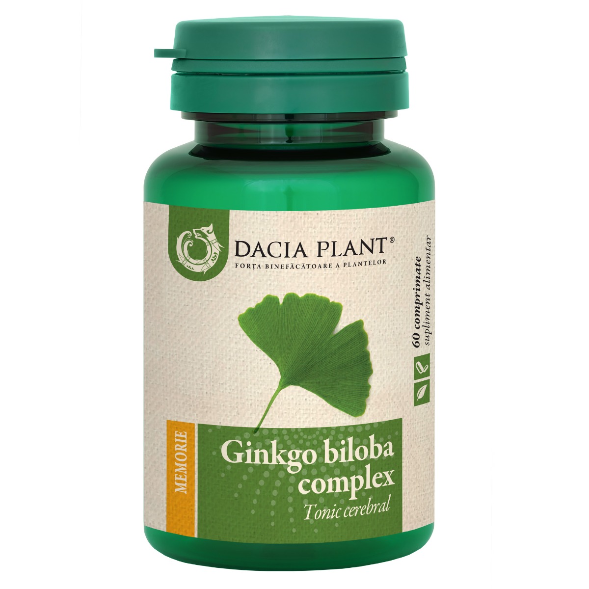 Ginko biloba, 60 comprimate, Dacia Plant