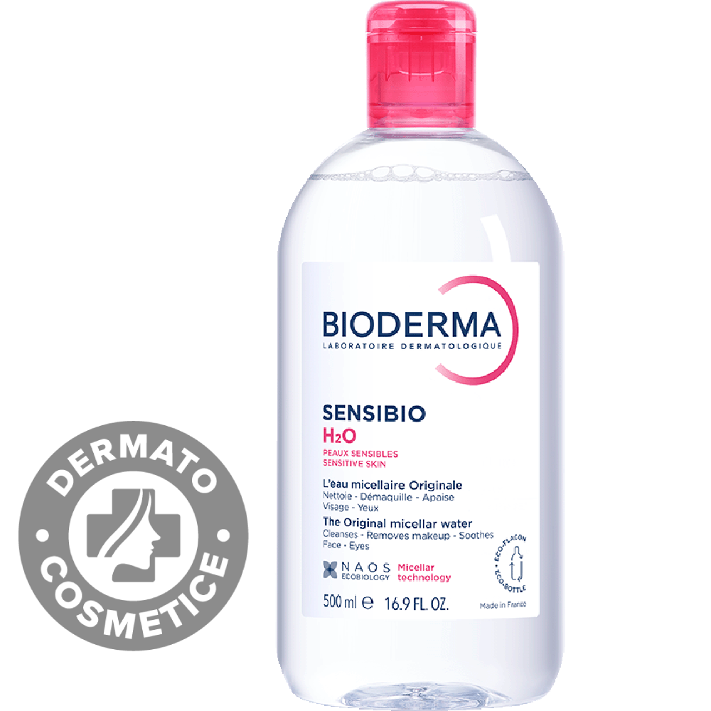Solutie micelara Sensibio H2O, 500ml, Bioderma