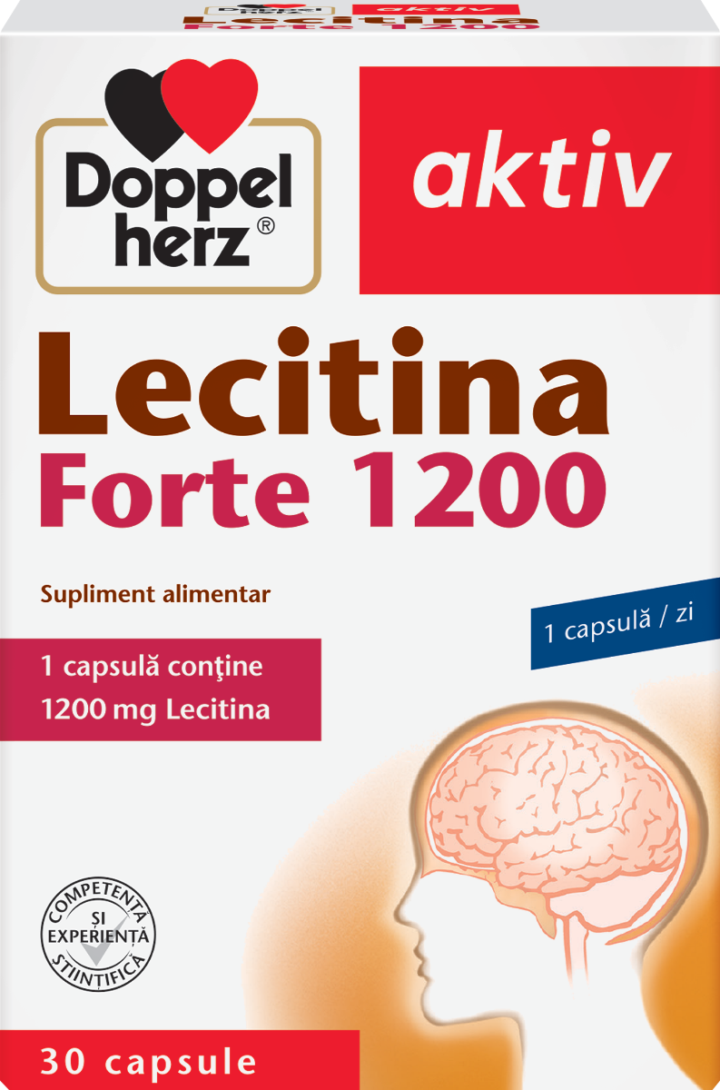 Lecitina Forte 1200mg, 30 capsule, Doppelherz