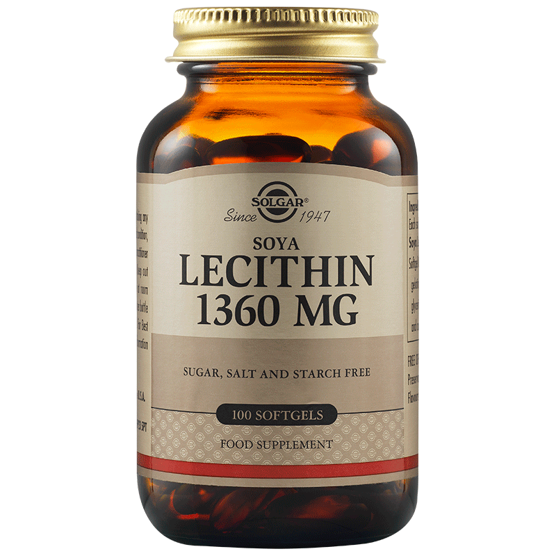Lecitina 1360mg, 100 capsule, Solgar