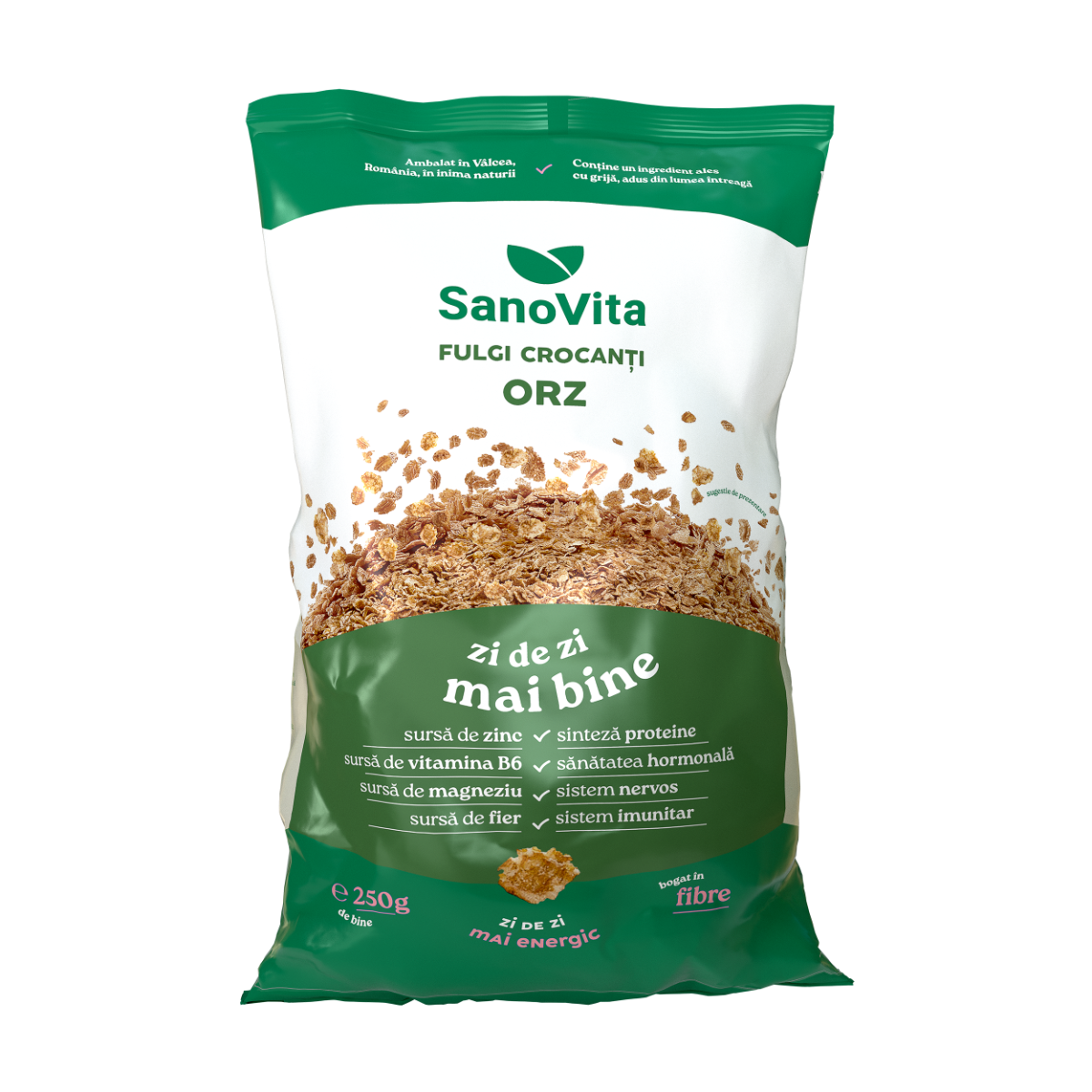 Fulgi de orz, 250g, SanoVita