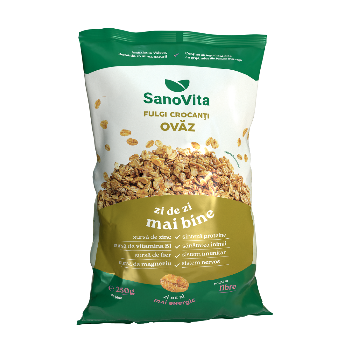 Fulgi de ovaz, 250g, SanoVita