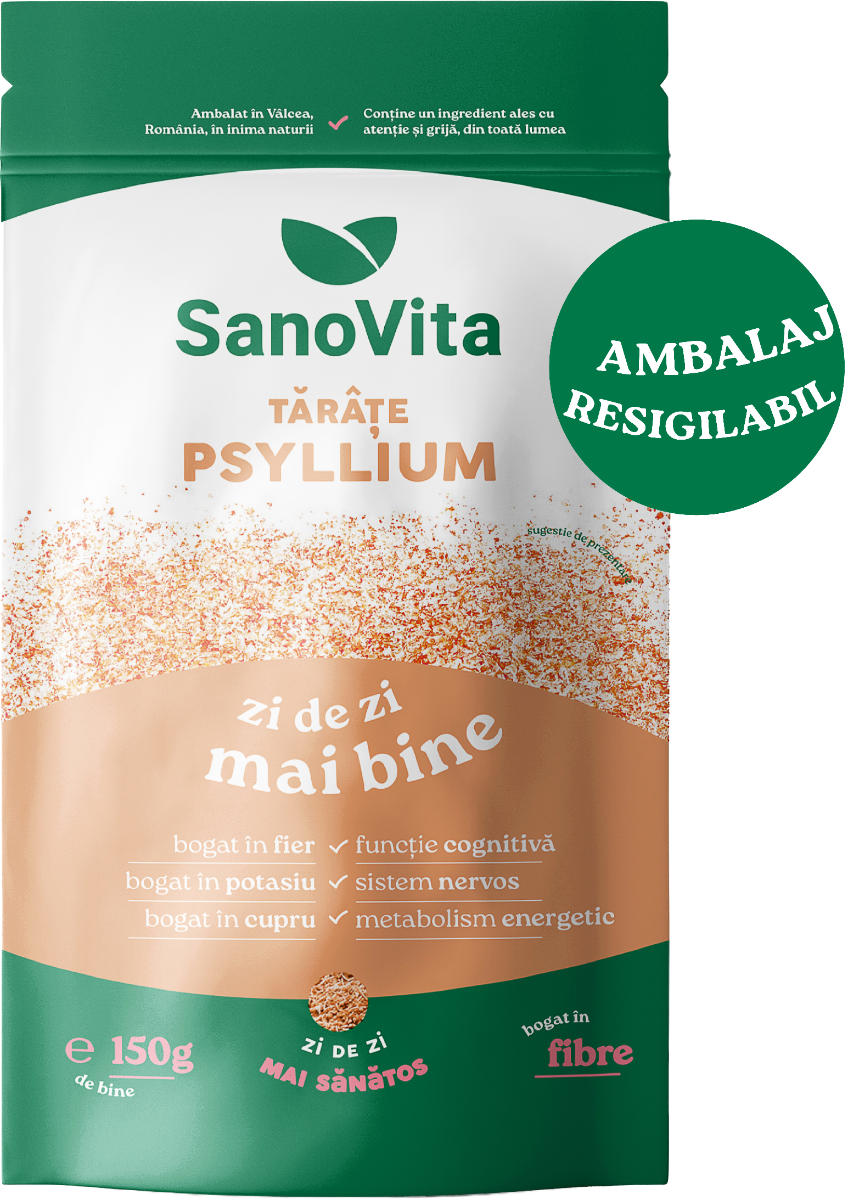 Tarate de Psyllium, 150g, SanoVita