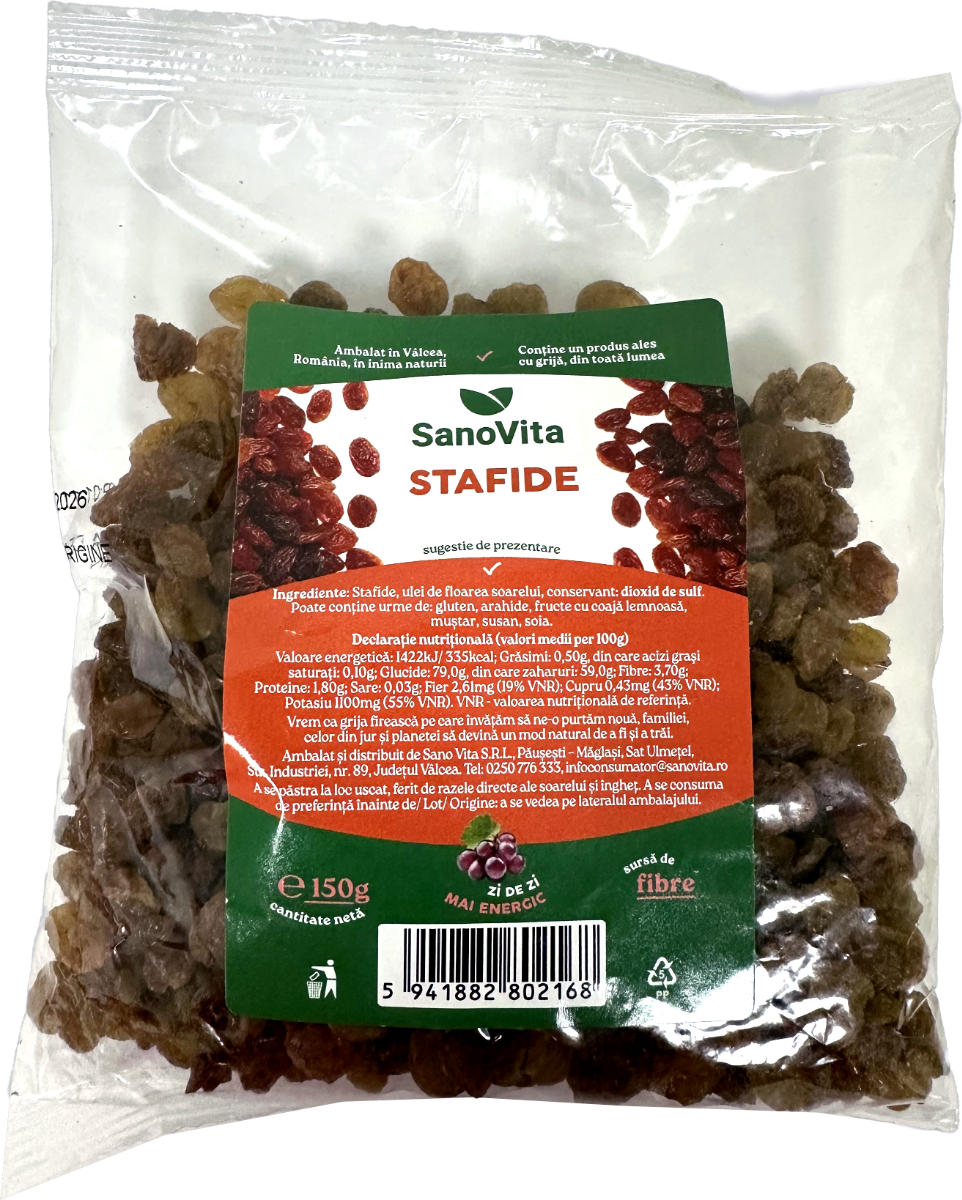 Stafide, 150g, SanoVita