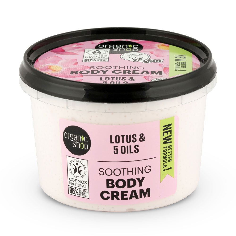 Crema de corp Indian Lotus, 250ml, Organic Shop