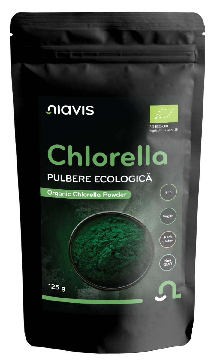Chlorella Pulbere ecologica, 125g, Niavis