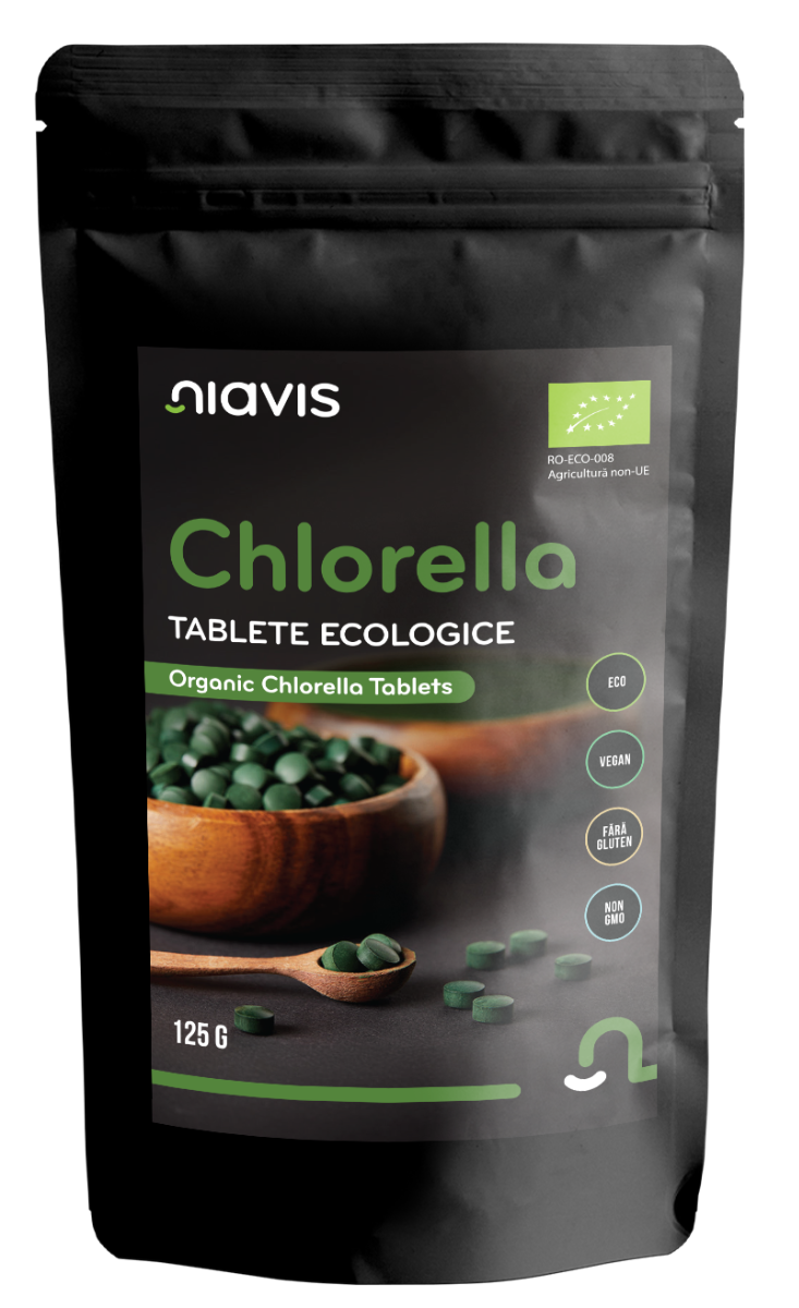 Chlorella Tablete ecologice, 125g, Niavis