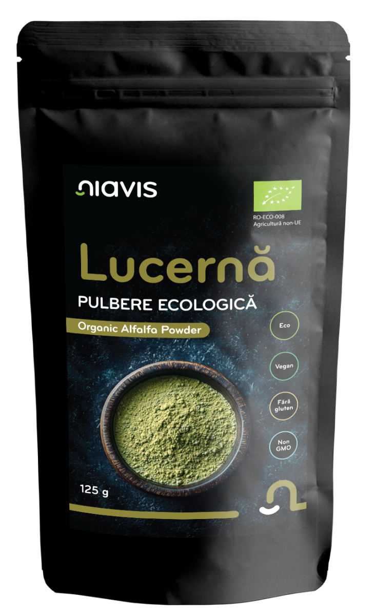 Lucerna (Alfalfa) Pulbere ecologica, 125g, Niavis