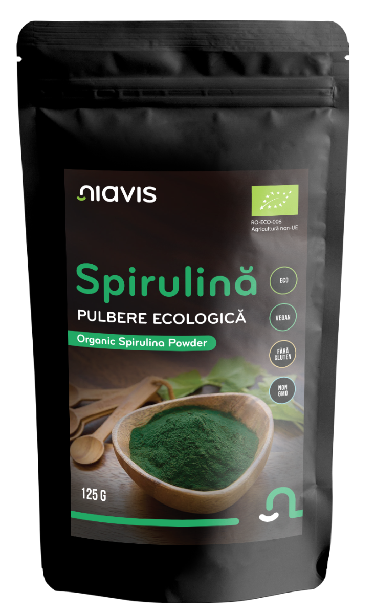 Spirulina Pulbere ecologica, 125g, Niavis