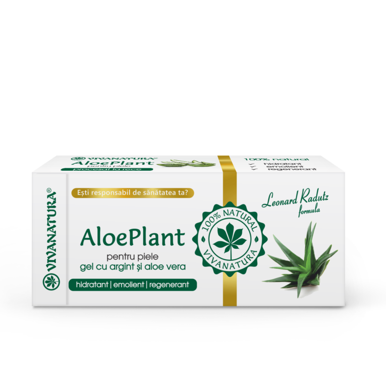 Gel cu argint si aloe vera Aloe Plant, 20ml, VivaNatura
