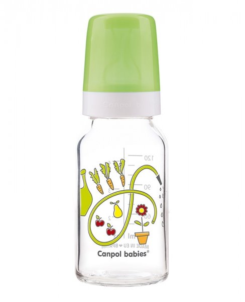 Biberon din sticla Basic, 120ml, Canpol babies