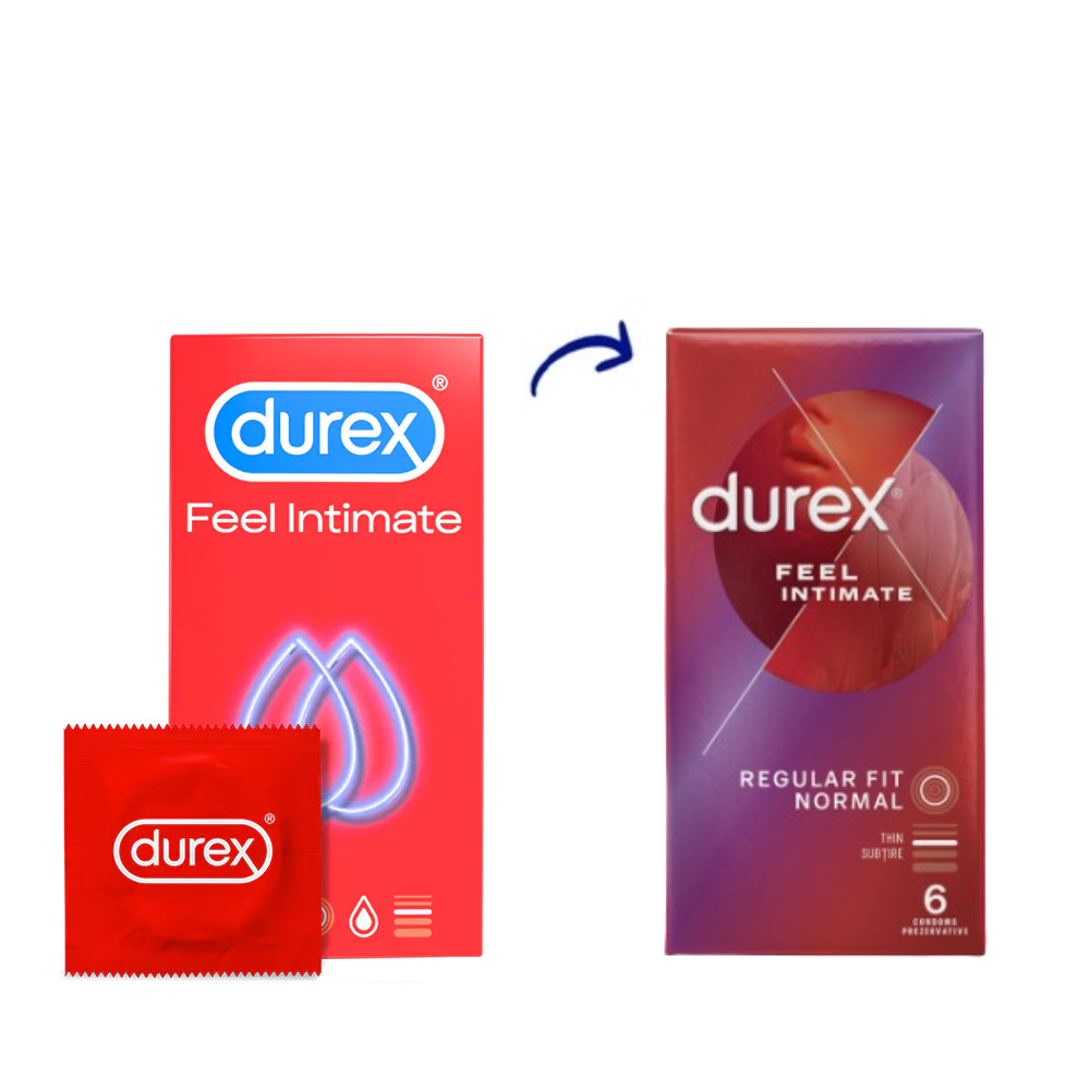 Prezervative Feel Intimate, 6 bucati, Durex