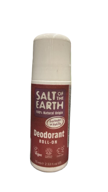Deodorant Salt Of The Earth Pure Aura Lavanda si Vanilie, 100ml, Crystal Spring