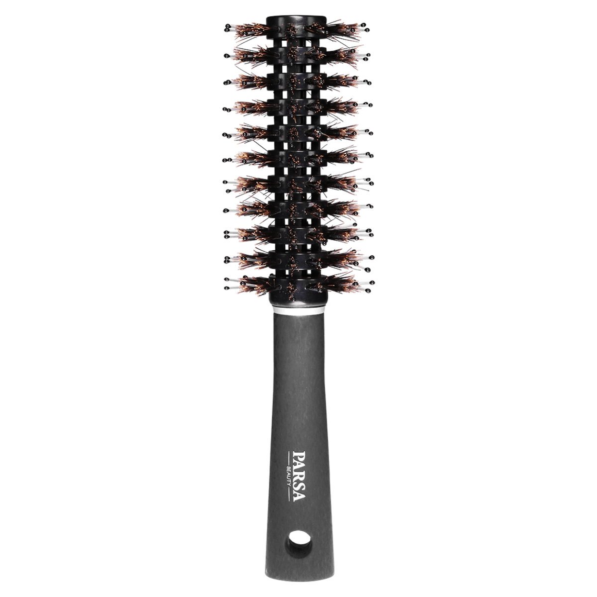 Perie de par pentru fohn rotunda Trend Line Negru, 1 bucata, Parsa Beauty