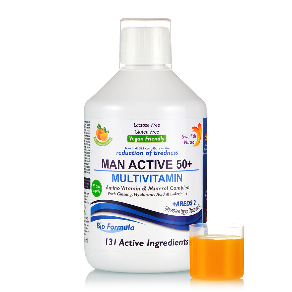 Multivitamine Man Active 50+, 500ml, Swedish Nutra