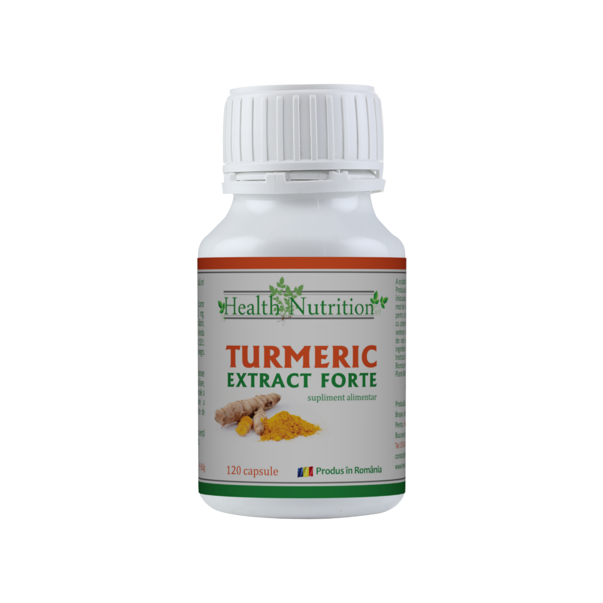 Turmeric Extract Forte Natural, 120 capsule, Health Nutrition
