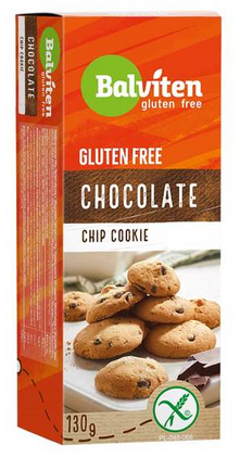 Fursecuri cu ciocolata choco-chips fara gluten, 130g, Balviten