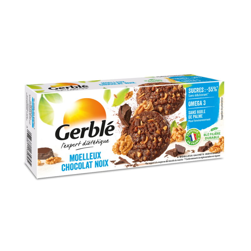 Prajitura cu ciocolata si nuci, 138g, Gerble Expert Dietetic
