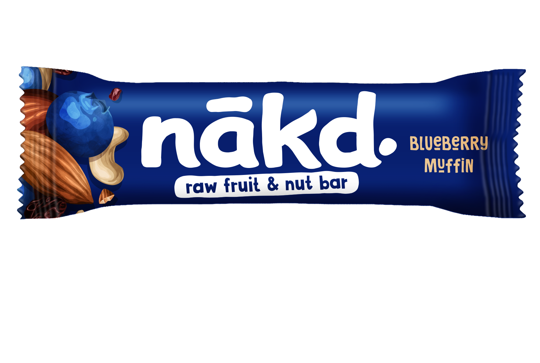 Baton briosa cu afine raw vegan, 35g, Nakd