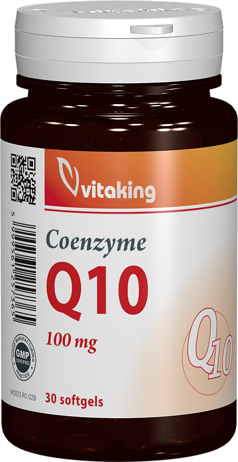 Coenzima Q10 naturala 100mg, 30 capsule gelatinoase, Vitaking